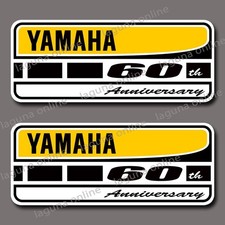 Autocollant décalcomanie résistant aux intempéries brillant logo Yamaha 60th