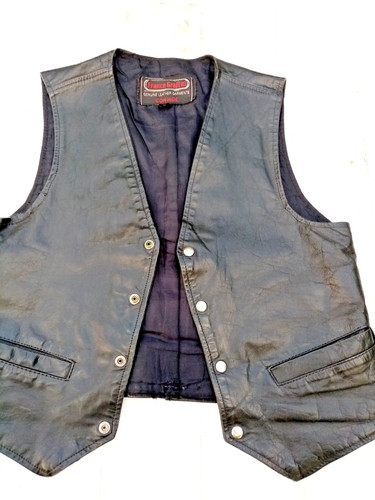 Gilet cuir vache - gilet, de