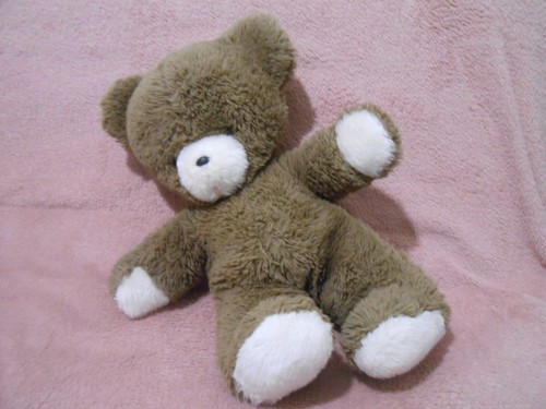 Peluche doudou ours - , marron
