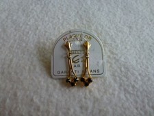 MAGNIFIQUES BOUCLES D'OREILLES PLAQUE OR SAPHIRS NEUF