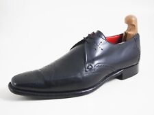 Jeffery West Wingtip Brogue Oxford Cuir Noir Chaussure Homme Taille US 10 EU 43