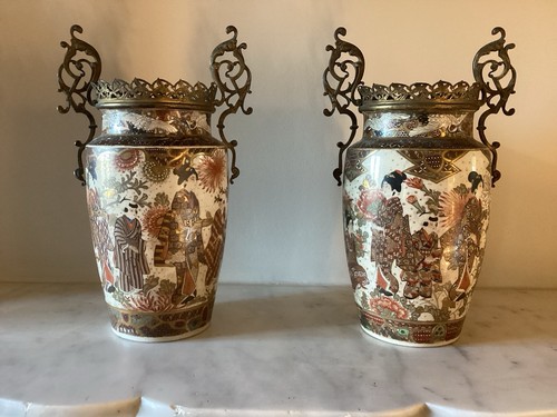 Paire vases japonais - paire, de