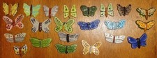 Lot de fèves anciennes : thème papillons