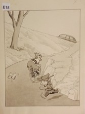 E 18  DESSIN ORIGINAL ARNAL