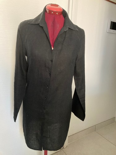 Surchemise noire lin affinites - noire,