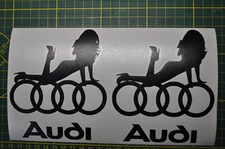 2 STICKERS AUTOCOLLANT AUDI