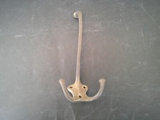 PATERE CROCHET PORTE MANTEAUX ANCIEN LAITON PORTE CHAPEAU