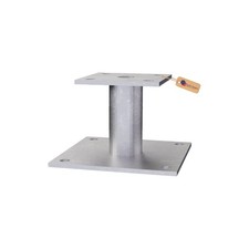 GeZu Impex Support Poteau 70x70 mm Platine Galvanisé à chaud Bois Clôture