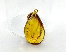 Pendentif Ambre 2 Insectes