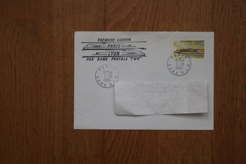 France 2334 tgv postal avec - france,