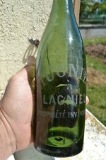 Bouteille ancienne gravée