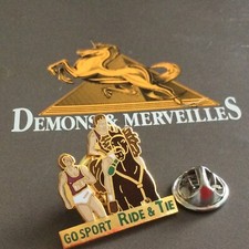 Pin's Folies❤️ Demons Merveilles Sports Cheval horse hippisme Go Sport Ride &Tie