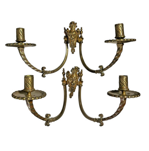 Paire applique bronze - d'applique,