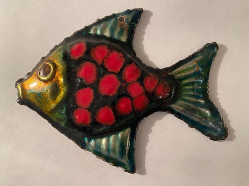 Adorable poisson émaillé - poisson,