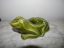 ANCIEN CENDRIER Publicitaire en Céramique L'héritier - Guyot Dijon GRENOUILLE