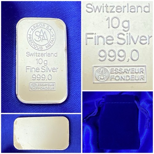 Lingot argent pur - argent, silberbarren