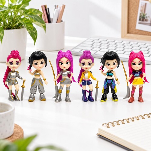 Set figurines kpop chasseuse - kpop,