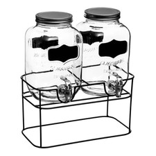 Double Distributeur de Boisson "Fresh" 8L Transparent