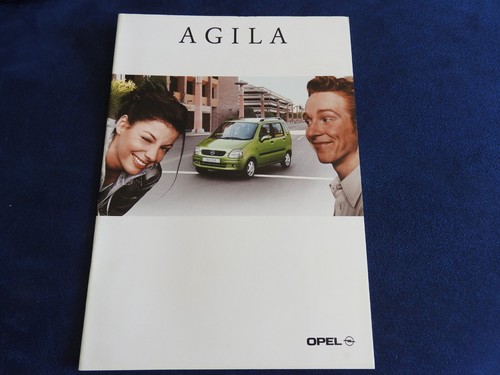 Catalogue opel agila - opel, 2001