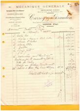 VIERZON (18) SERRURERIE d'ART & du BATIMENT "CARROY & GIRAUDON" en 1925