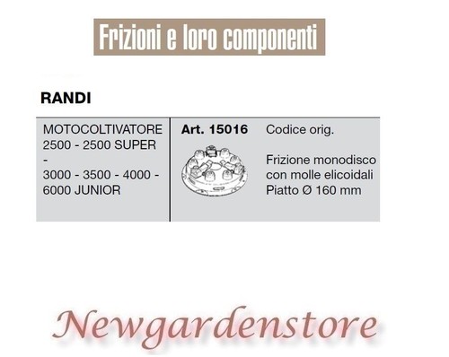 Embrayage 15016 randi - 15016,