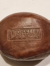 2 poids Michelin anciens caoutchouc - antique - sport- 1kg chaque- haltères 