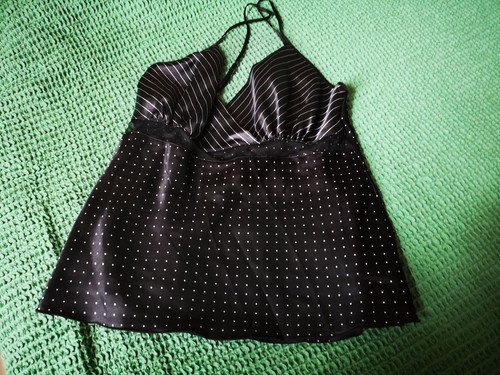 Petit haut noir bretelles t - noir,