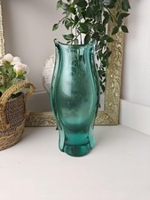 Vase vintage en verre soufflé
