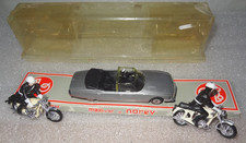 NOREV ECH 1/43 VOITURE PRESIDENTIELLE + 2 MOTARDS CASQUES BLANCS EN BOITE