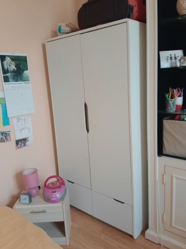 Armoire blanche montée - ,