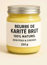 Beurre de Karité Pur 100% Naturel – Hydrate, Répare et Nourrit Peau & Cheveux