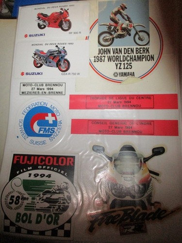 Autocollants moto bol or - 9,