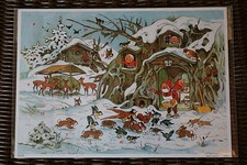 Calendrier de l’Avent Traditionnel Allemand, A4, sous blister, motif au choix