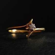 Bague solitaire anneau fin