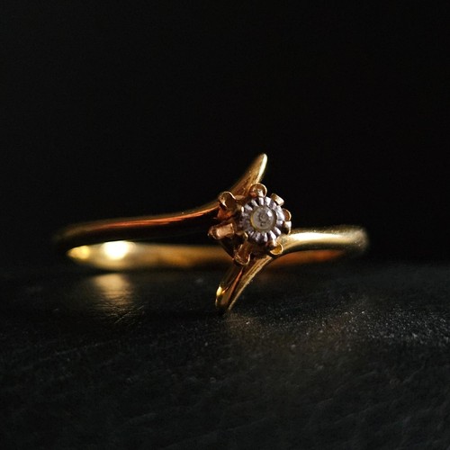 Bague solitaire anneau fin