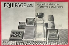 PUBLICITE de PRESSE: Parfum Homme Equipage de HERMES - Sous Vêtements JIL 1970