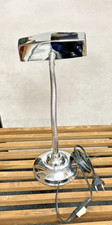 Lampe de bureau articulée métal chrome design industriel usine rétro vintage 50s
