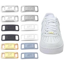 6 Paires Boucles de Lacets Métalliques, Bijoux de Chaussures Élastiques, Char...