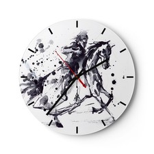 Horloge murale en verre