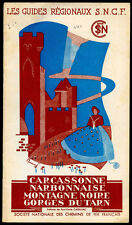 CARCASSONNE-NARBONNAISE-MONTAGNE NOIRE-GORGES du TARN. Les Guides Régionaux SNCF
