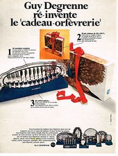 PUBLICITE ADVERTISING 1969   GUY DEGRENNE  art de la table