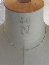 Collier Chaîne Argent Massif 925 - 3,4 g - 40 cm Bijoux Vintage