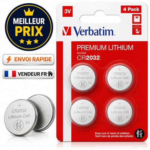 Verbatim pile bouton cr2032 - bouton,