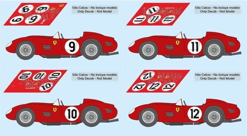 Décal ferrari 250 mans - décal,