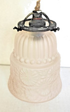 TULIPE ART DÉCO VERRE PRESSE MOULÉ POUR LUSTRE LAMPE APPLIQUE AVEC MONTURE