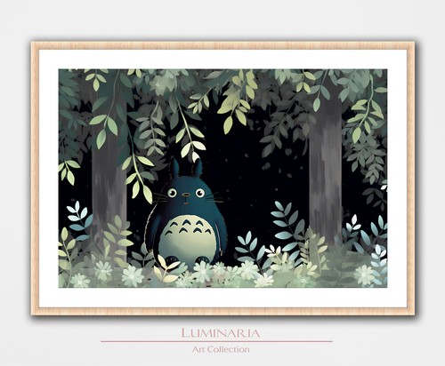 Neighbor totoro inspired art - totoro,