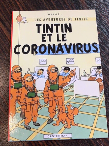 Carte postale 15x10 tintin - carte,