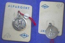 ancienne MEDAILLE ALPARGENT : NOTRE DAME DU LAUS (neuve d'époque sur carton)