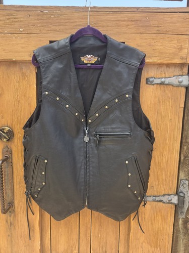 Harley davidson leather vest - harley,