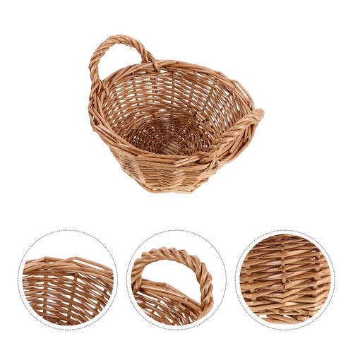 Panier rond osier - rond, en